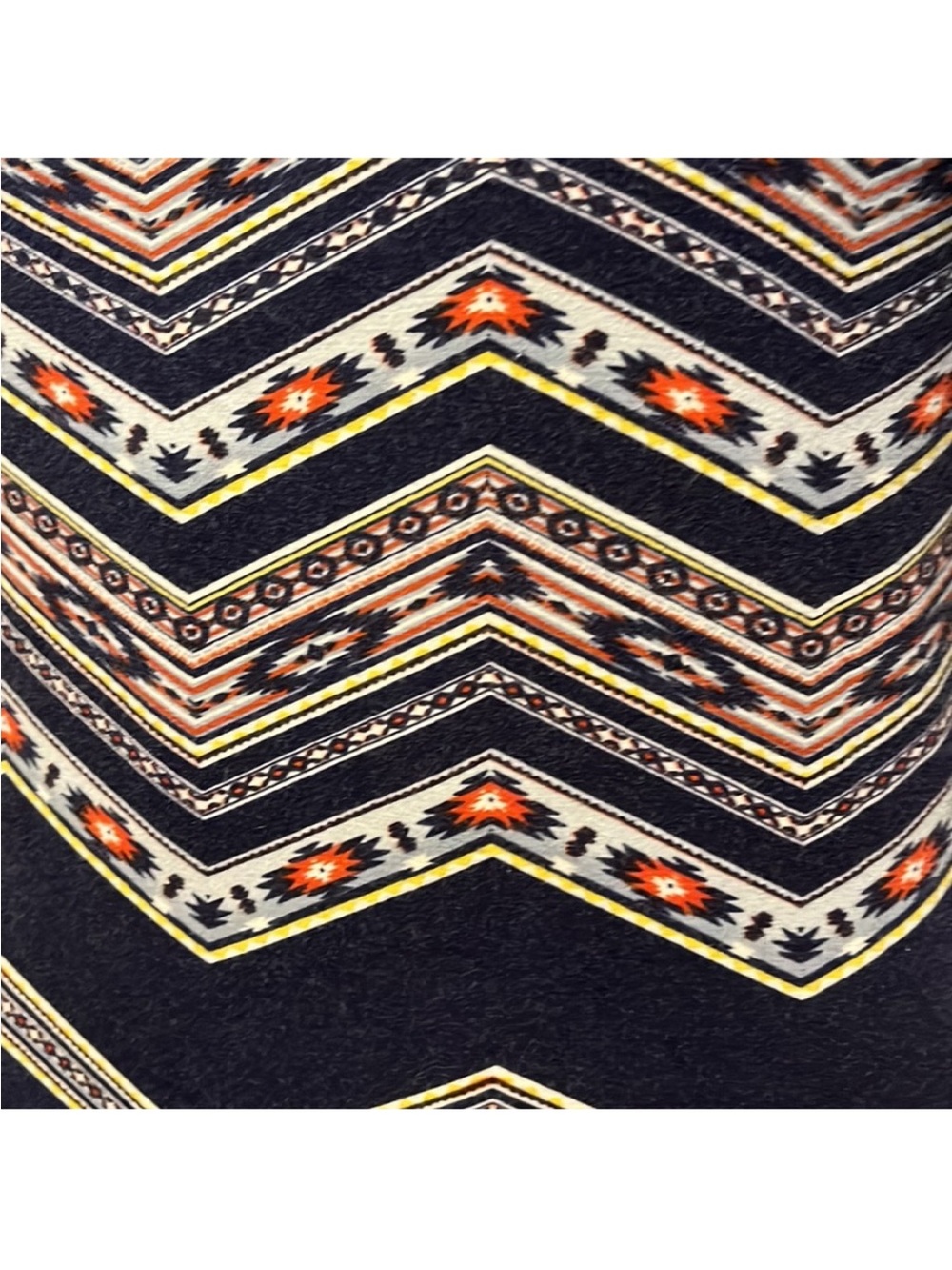 Xhilaration Navy Chevron Midi Dress with Pink & White Details Size Small - Picture 7 of 7